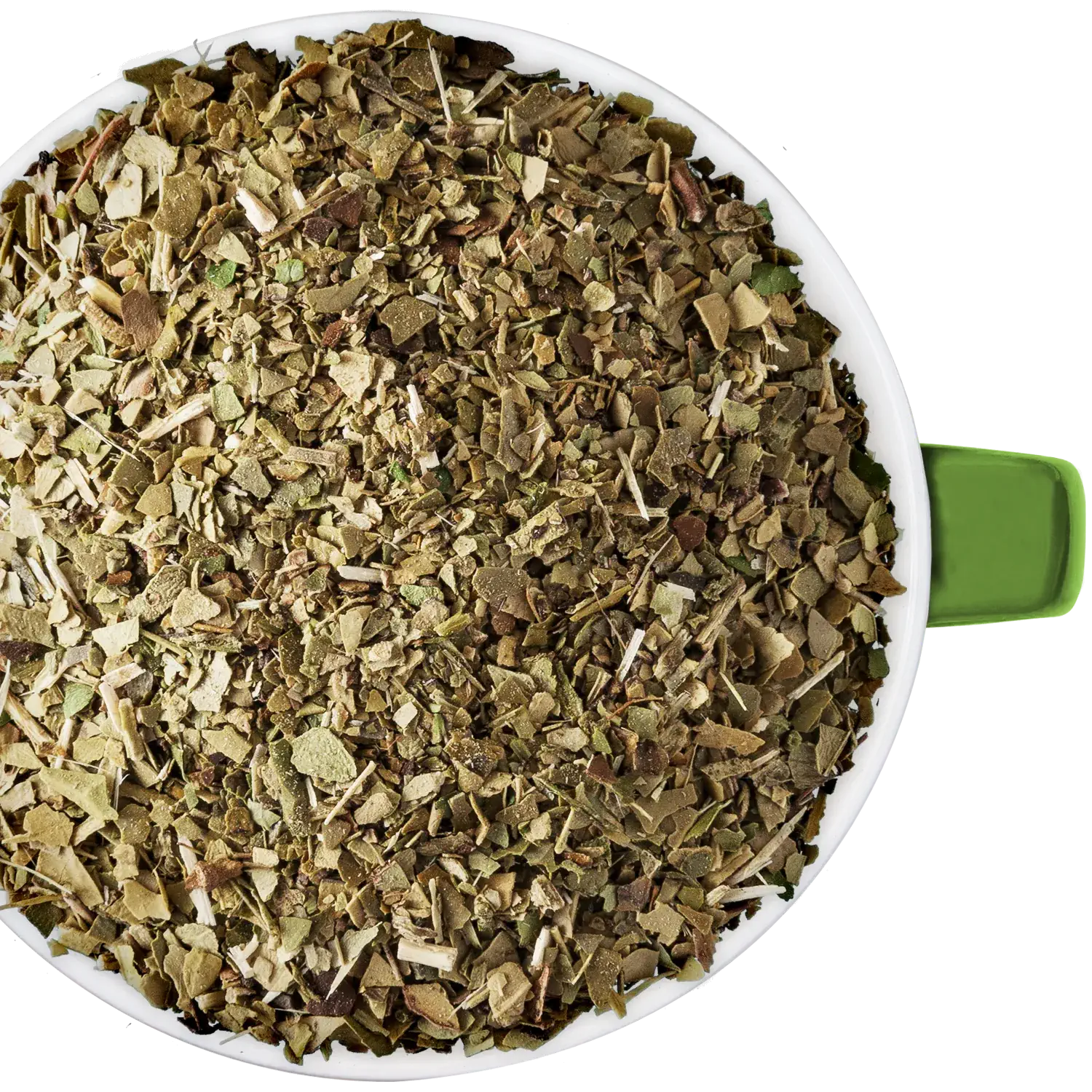 Matetee, Kräutertee Loser grüner Matetee (ungeröstet) in einer Tasse