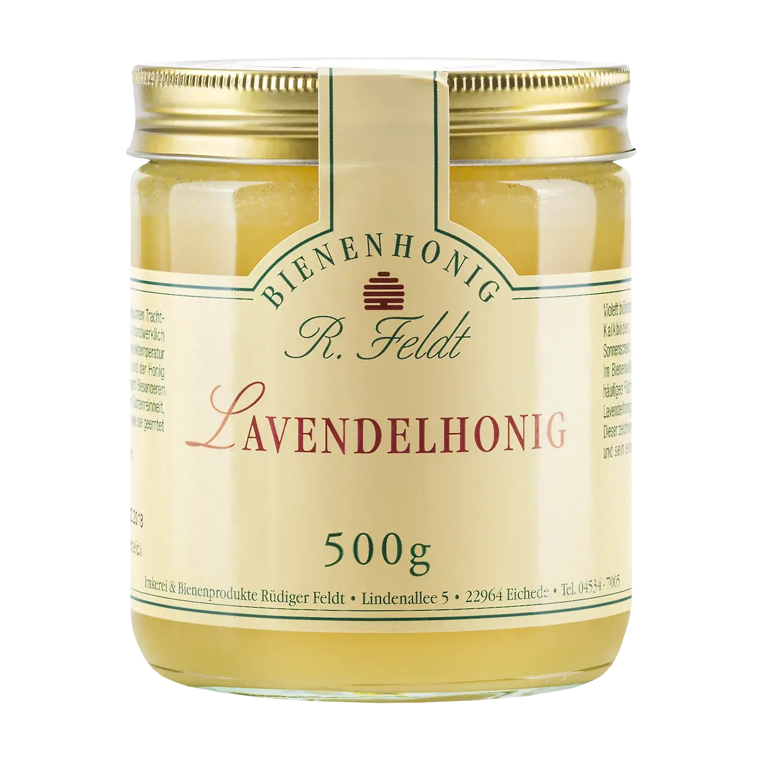 Lavendel Honig Lavendelhonig im Glas