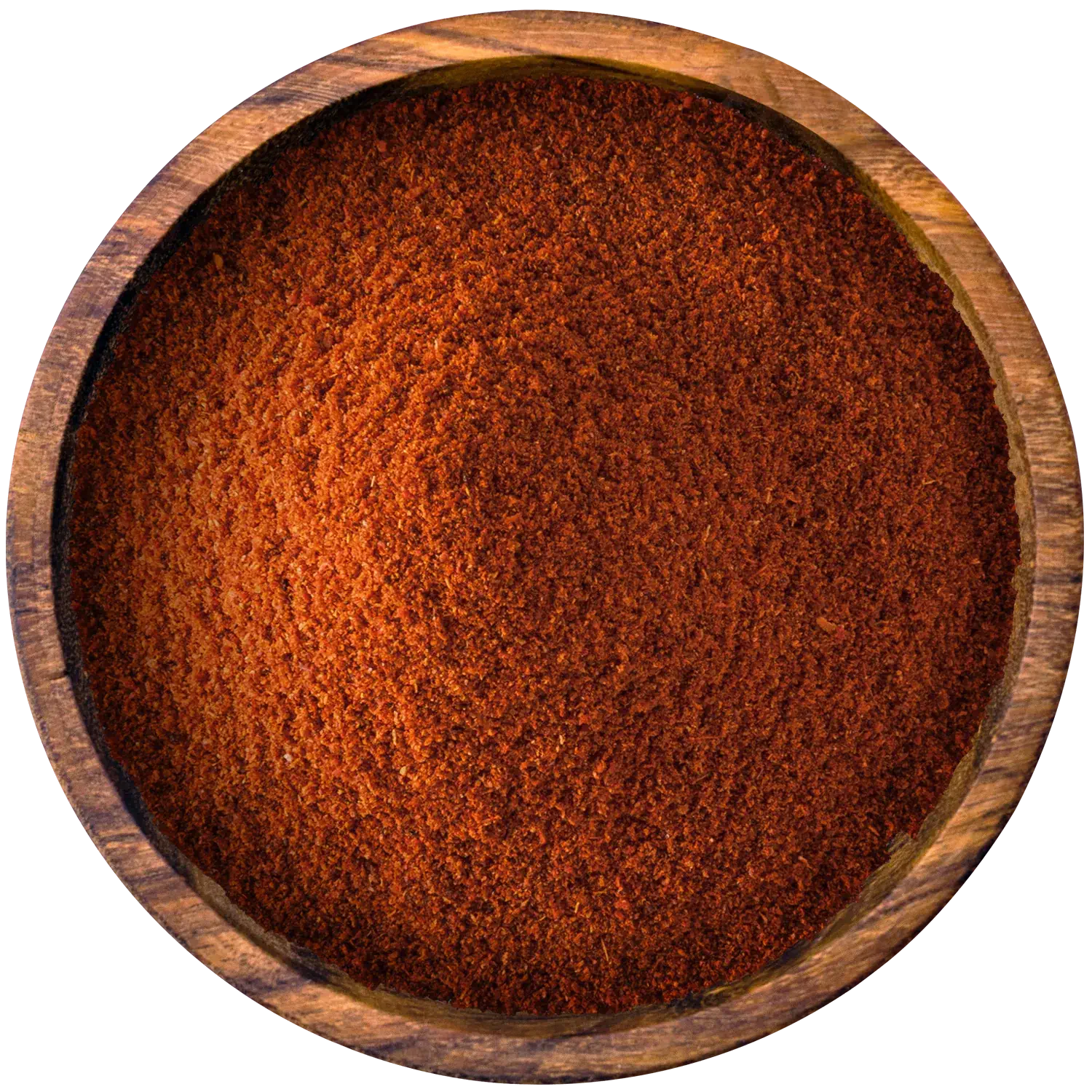 Paprika rosenscharf, gemahlen Vorderansicht eines Beutels mit gemahlenem Paprika rosenscharf