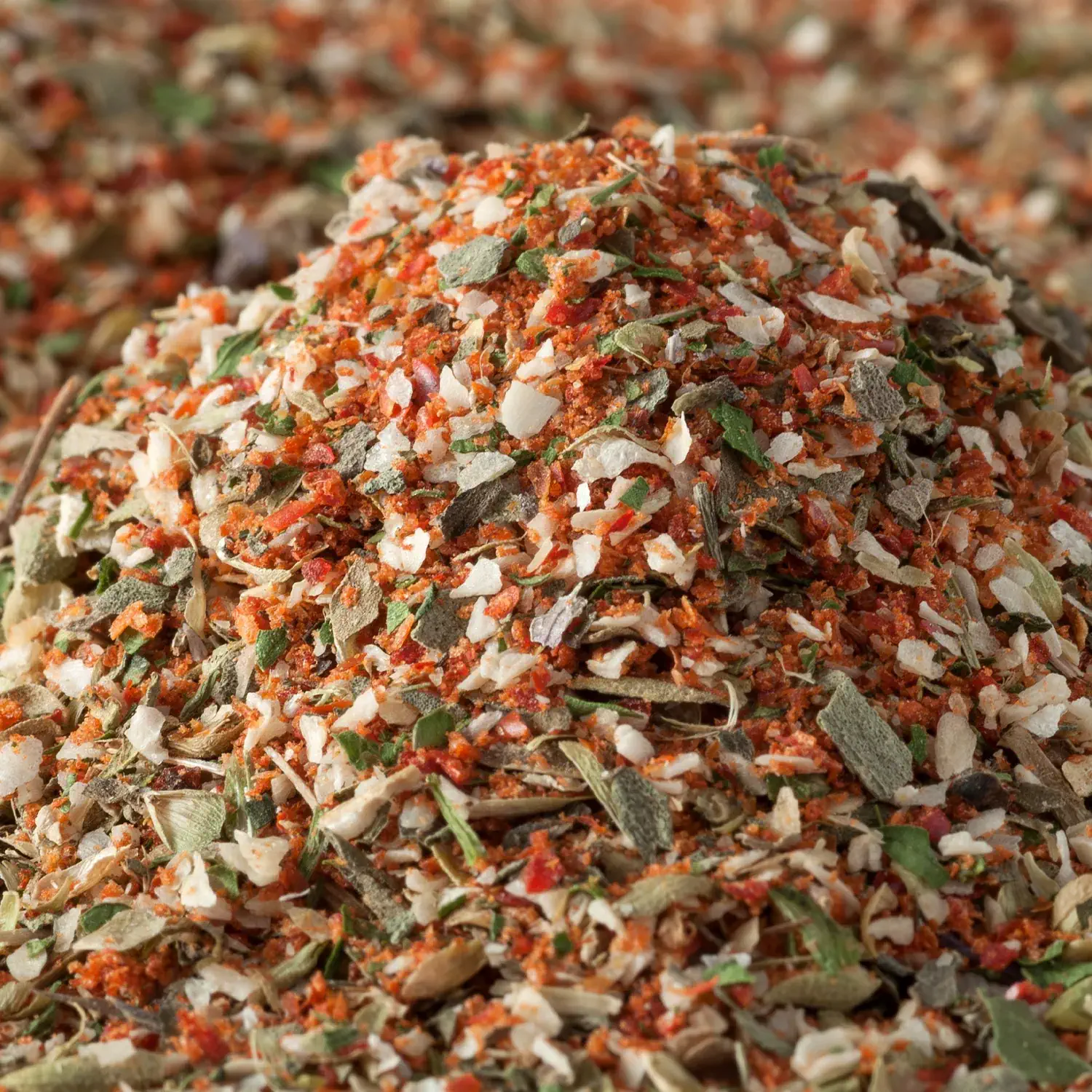 Nahaufnahme von gemahlenem Spaghettigewürz