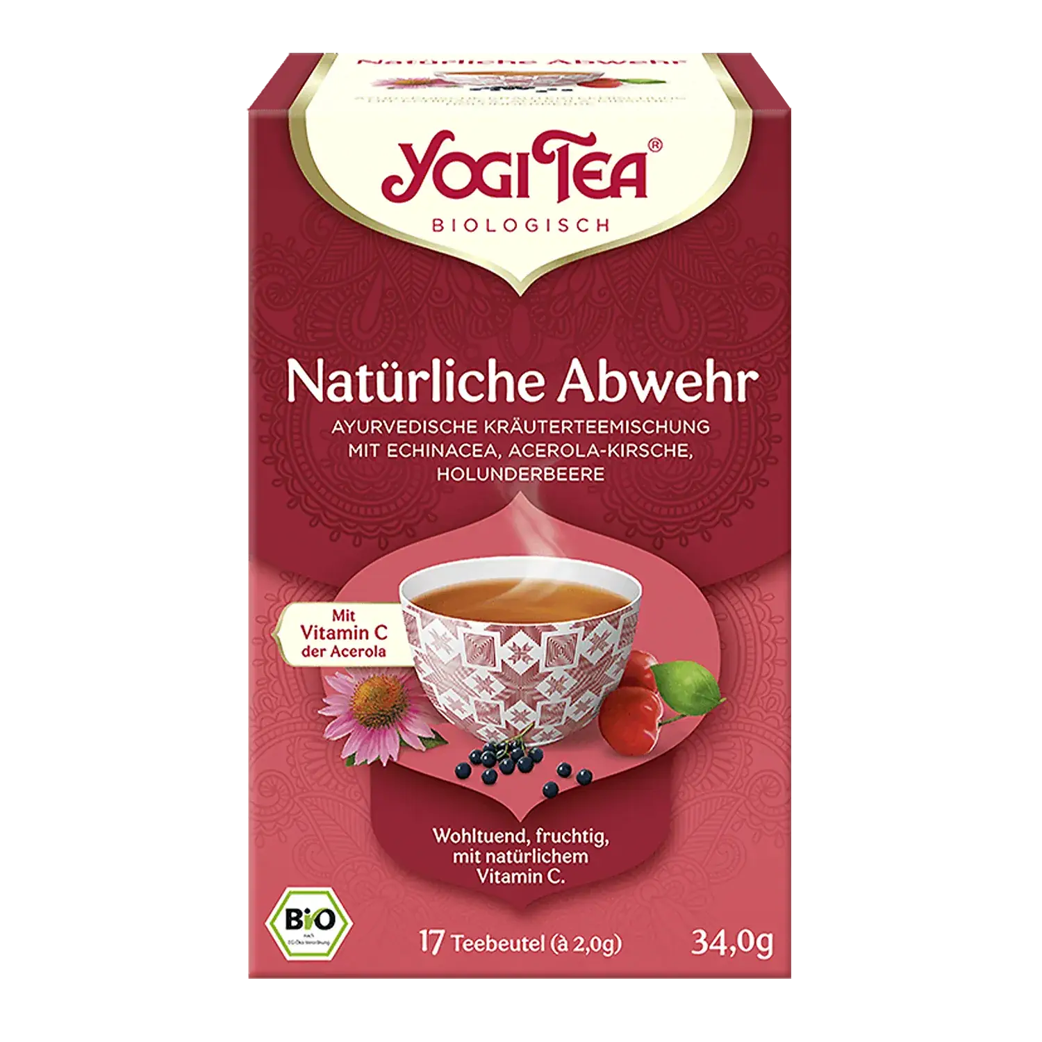 YOGI TEA® Natürliche Abwehr, BIO Packung „Natürliche Abwehr“ von Yogi-Tea mit Teebeuteln