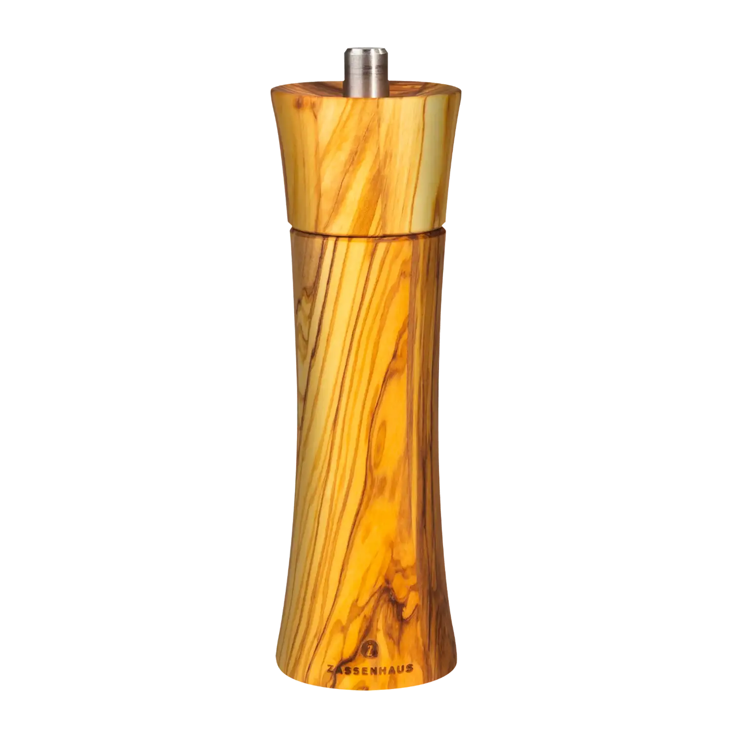 Salzmühle „Frankfurt“ von Zassenhaus, 18 cm, aus Olivenholz