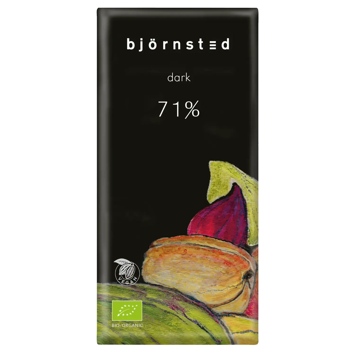 Björnsted Bio Dark 71% Feine Bitter Schokolade Bio-Schokolade „Feine Bitter 71 %“ von Bjoernsted