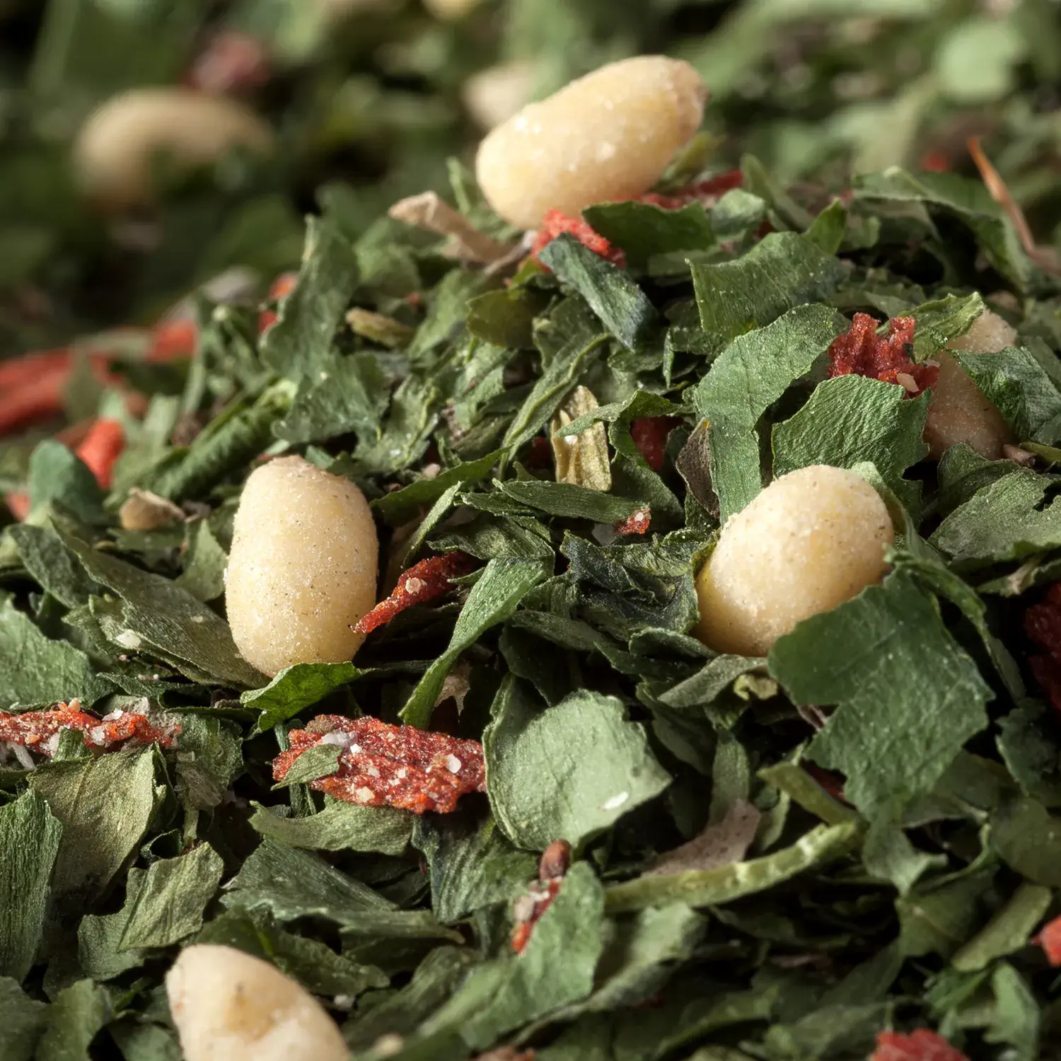 Nahaufnahme der Bärlauchpesto-Gewürzmischung