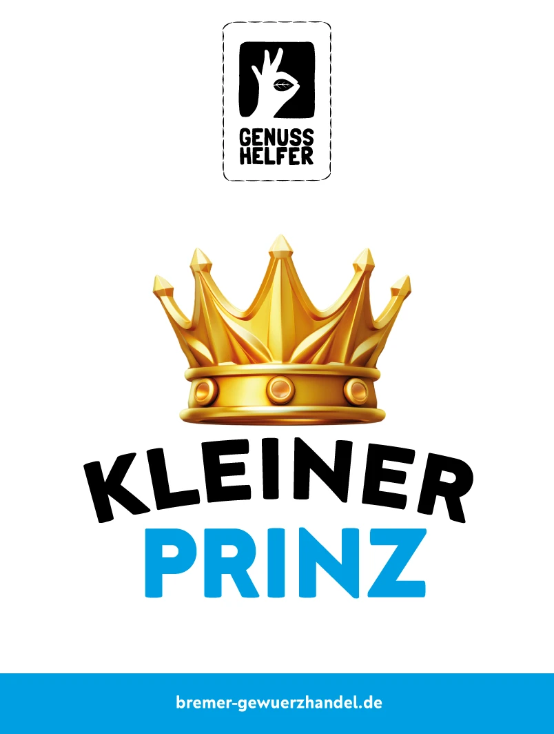 Nuss-Frucht-Mischung „Prinz“ in einem Glas mit individualisierbarem Etikett