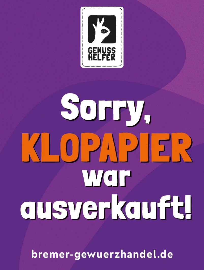 GeNUSSmischung - Sorry, Klopapier war ausverkauft