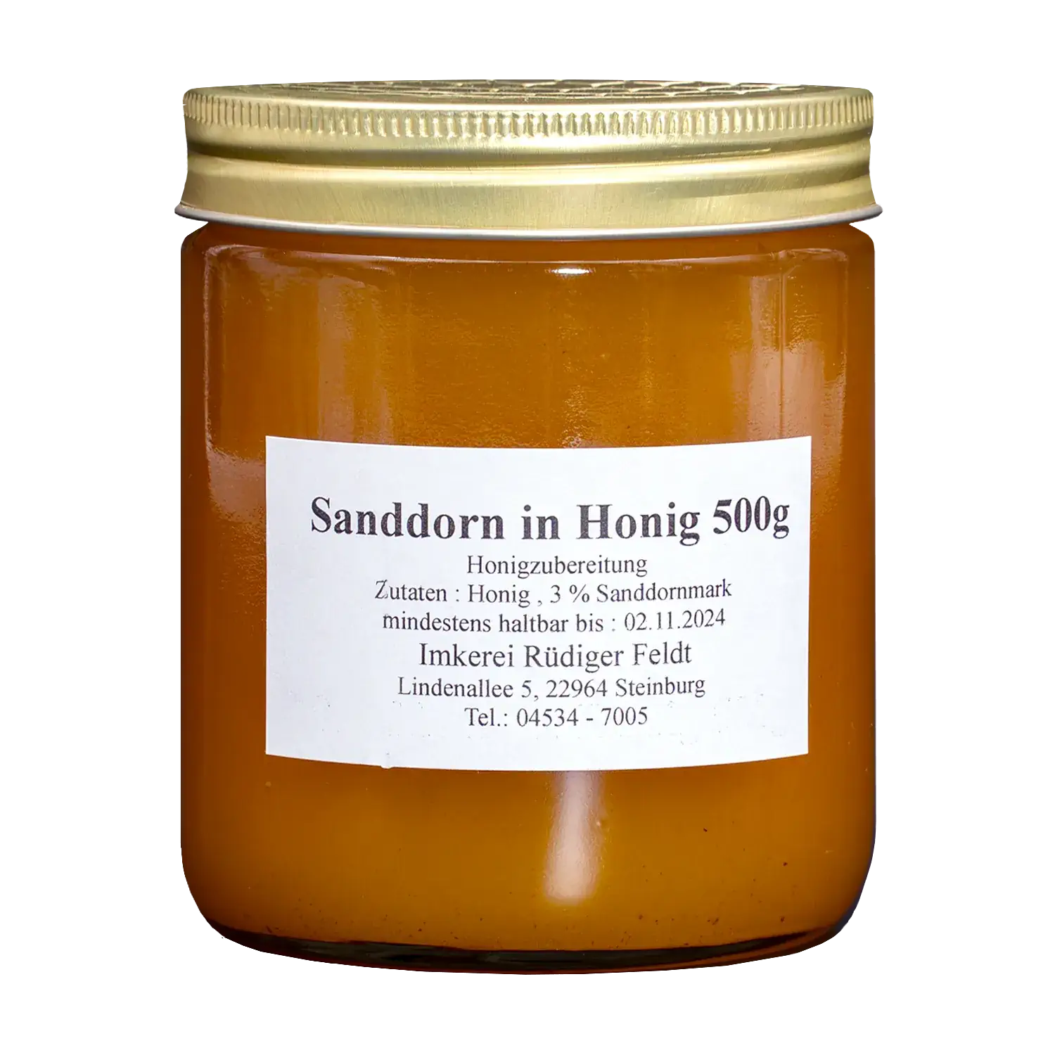 Sanddorn in Honig Sanddorn in Honig – Fruchtiger Brotaufstrich im Glas