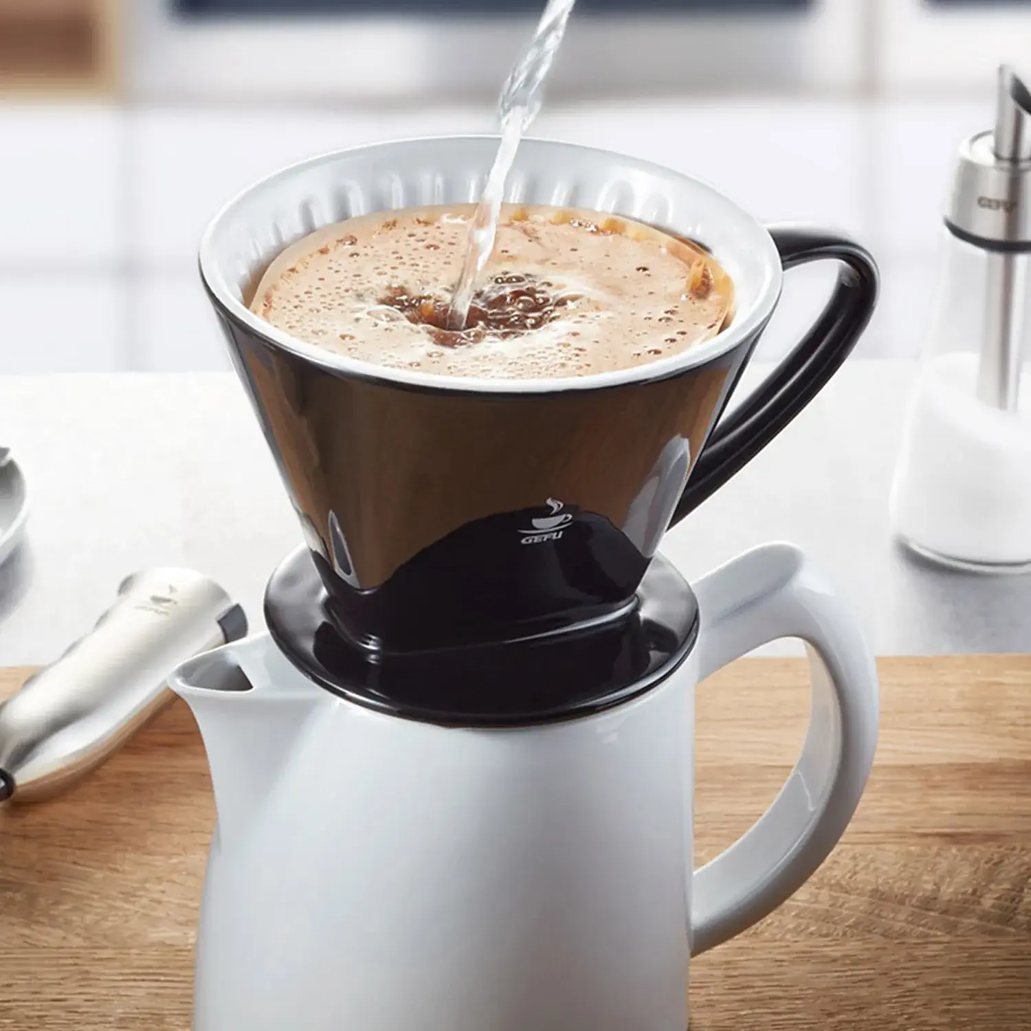 GEFU Kaffeefilter STEFANO, Größe 4 GEFU Kaffeefilter „Stefano“ in Schwarz