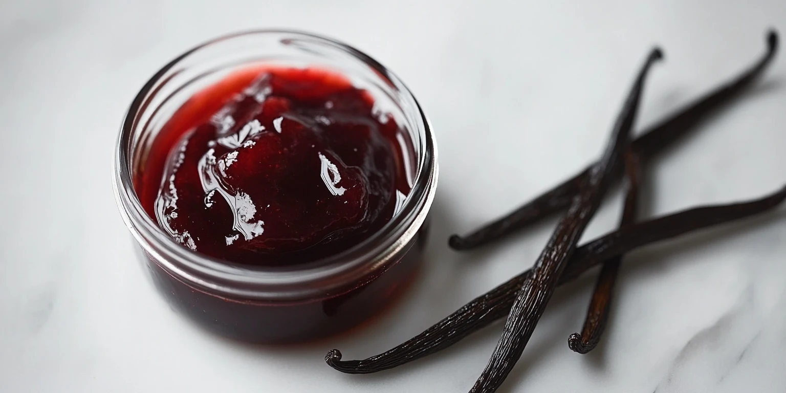 Erdbeermarmelade mit Bourbon-Vanille aromatisch abgeschmeckt
