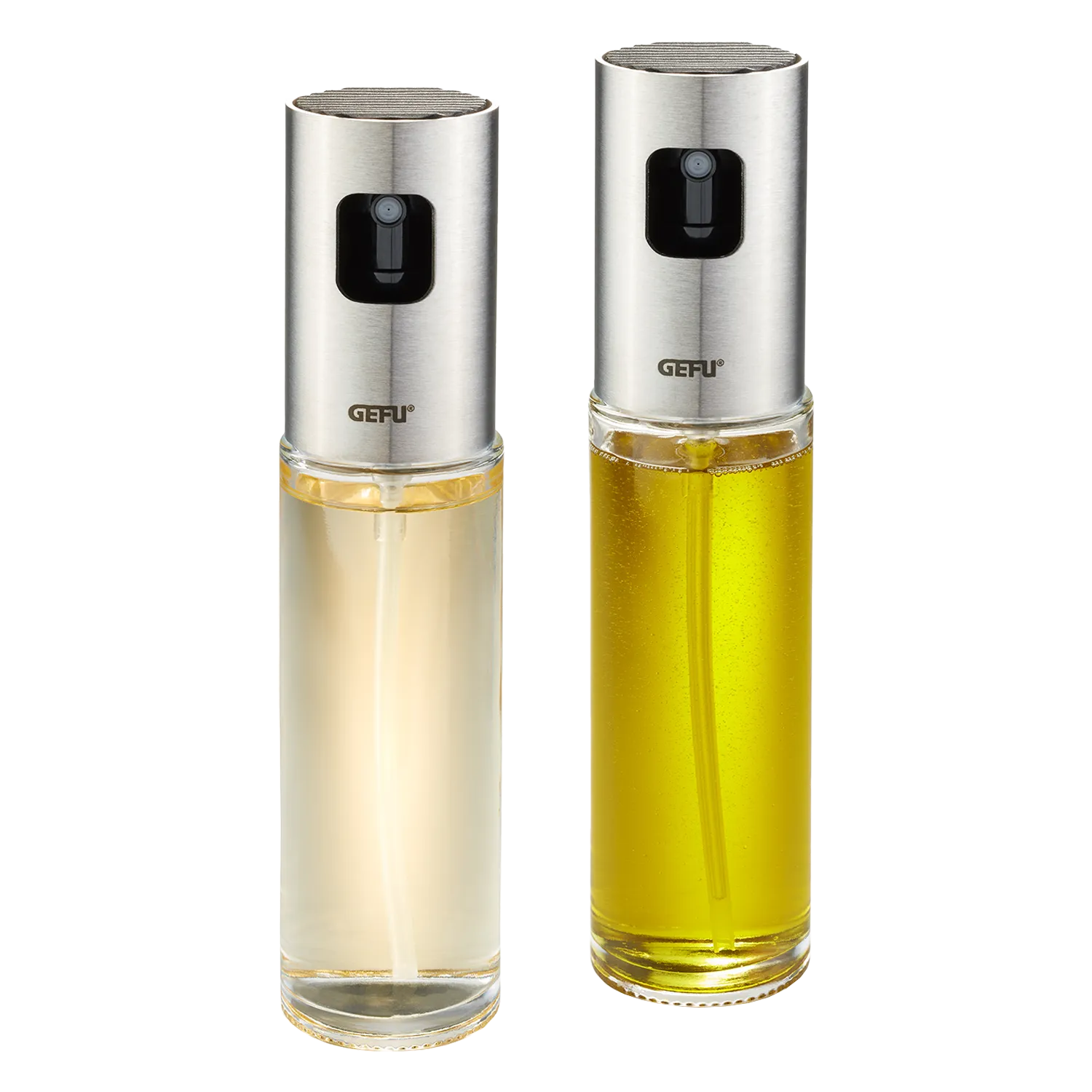 GEFU Essig- und Öl-Sprüher NEVA, 2 Stück, 100 ml, Glas/Edelstahl