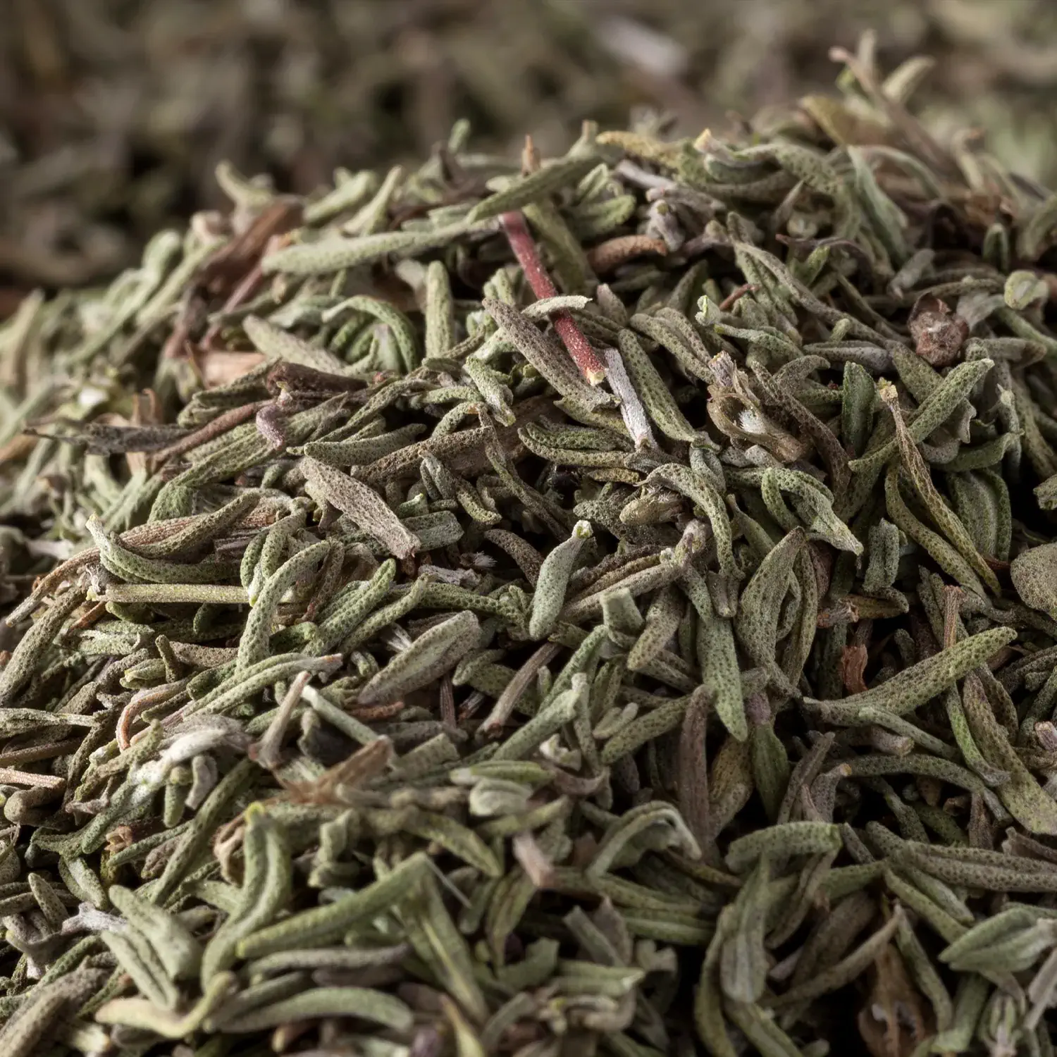 Nahaufnahme von geschnittenem Thymian