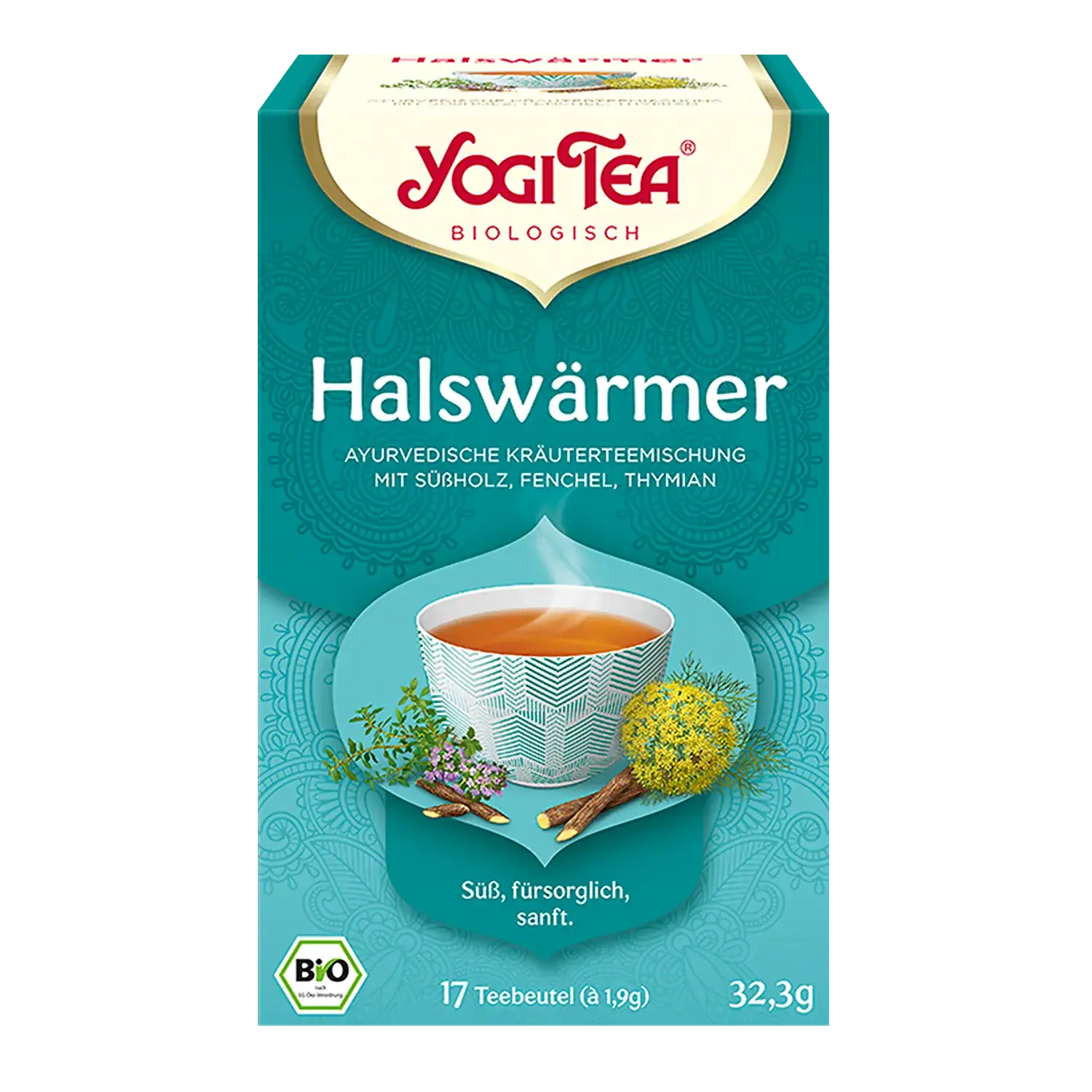 YOGI TEA® Halswärmer, BIO Yogi Tea „Halswärmer“ – Pappschachtel mit Teebeuteln