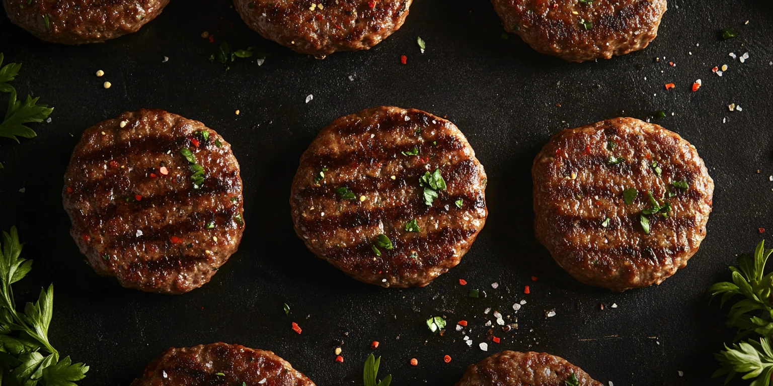 Hamburger und Buletten mit Hack- und Mettgewürz gewürzt